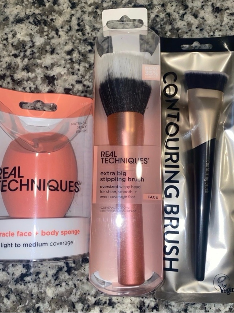 Real Techniques Rose Gold & Pink Brush and Sponge Makeup Set